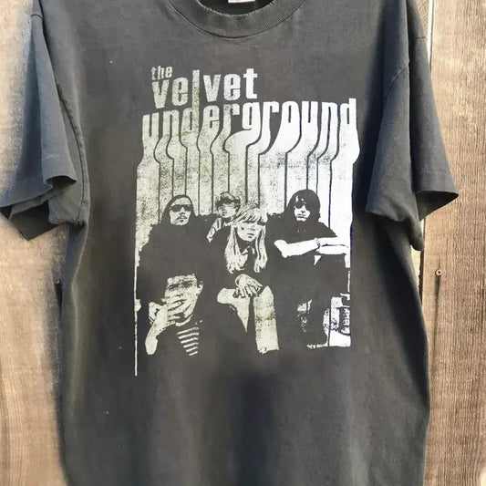 The Velvet Underground Band Shirt 90s, Vintage retro shirt, Cotton unisex Tshirt, Trendy Shirt