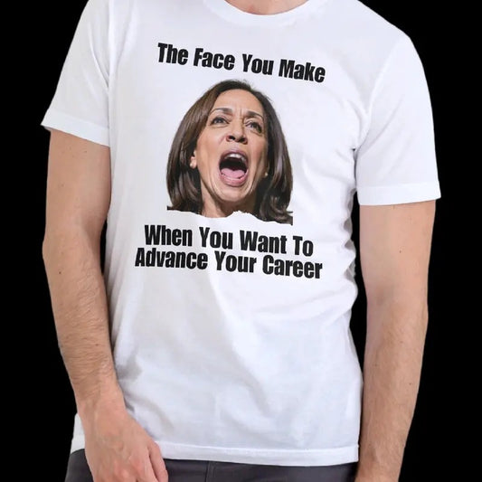 The face you make to advance your career. T-Shirt-Menswear Cotton