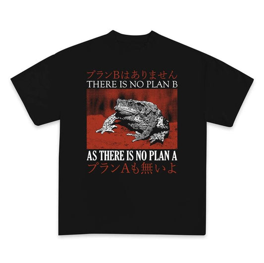 There Is No Plan B Frog Shirt Vintage Japanese Frog Graphic Tee Tokyo Weird Streetwear Gifts Shirt