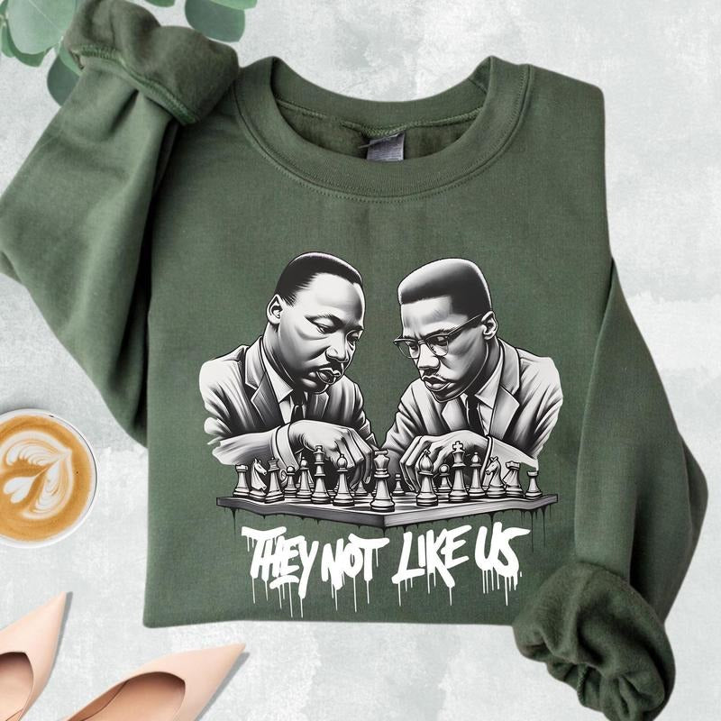 They Not Like Us Black History Sweatshirt, Black History Month Shirt, Human Rights Hoodie, African American Tee, Black Lives Matters Sweater