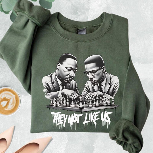 They Not Like Us Black History Sweatshirt, Black History Month Shirt, Human Rights Hoodie, African American Tee, Black Lives Matters Sweater