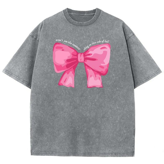 Thing On His Side Unisex Washed T-Shirt, Christian  Tshirts, Christian Jesus  t shirts, Vintage 90s Graphic Tee Gift Cotton Top, Mineral color