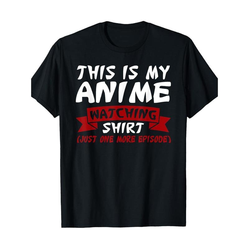 This Is My Anime Watching Anime Merchandise Waifu Gift T-Shirt- 100% Cotton Made in USA