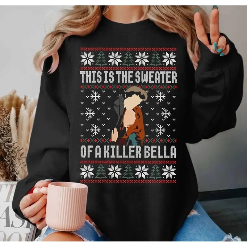 This Is The Sweater Of A Bella Sweatshirt, Book Lover Gift Ugly Christmas Sweater, Bookworm Twilight Sweater, Unisex Sweater Pullover Tee