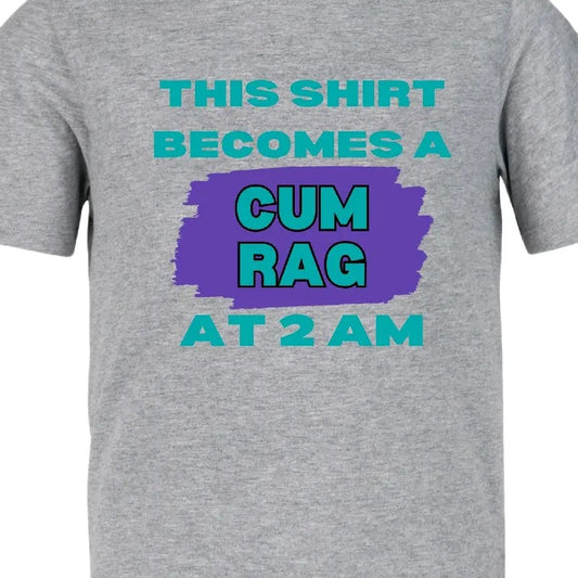 "This shirt becomes a rag at 2AM" Funny T-shirt, Menswear men funny