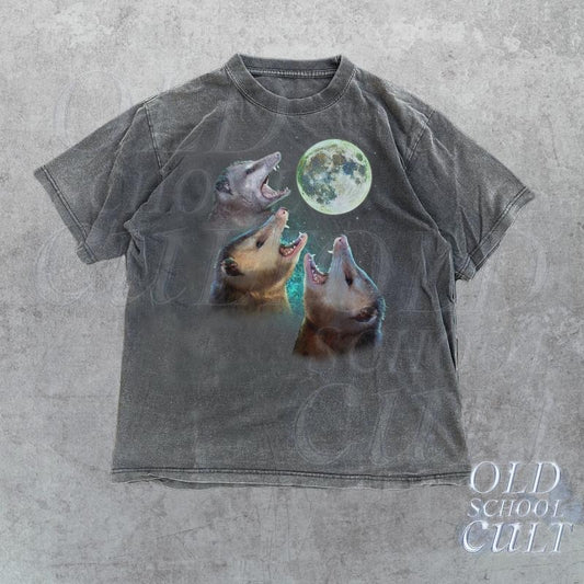 Three Possums Howling at Moon Vinatge Shirt, Retro Opossum Lover Tshirt, Funny Possum  T-shirt, sweater and Hoodie