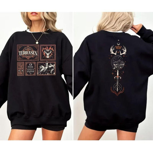 Throne Of Glass Fan Shirt, Aelin Galathynius, To Whatever End Shirt, Fireheart Aelin, Gift For Book Lover, Unisex Sweater Pullover Tee