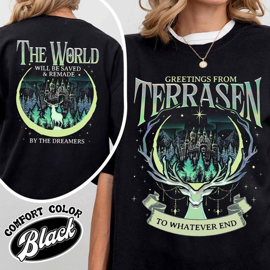 Throne Of Glass Shirt, Sjm Terrasen Shirt, Reading Lover, Book Lover T-shirt,Elirea Crescent City Aelin Galathynius,Tog Shirt