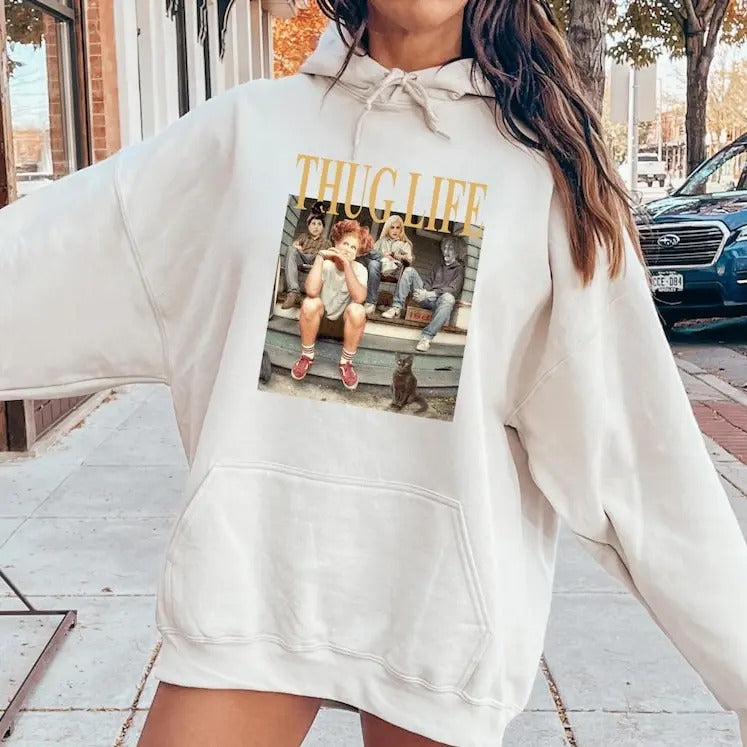 Thug Life Bad Witches Shirt, Hocus Pocus Halloween Shirt, Sanderson Sisters Shirt, Retro Witches Movie Tee, Halloween Character Shirt style 02