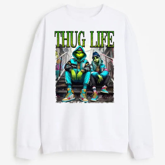 Thug Life Horror Movie Shirt, Green Monster Sweatshirt, Thug Life T-Shirt, Halloween Gangster Hoodie, Friend Horror Shirt, Hiphop Killer Shirt
