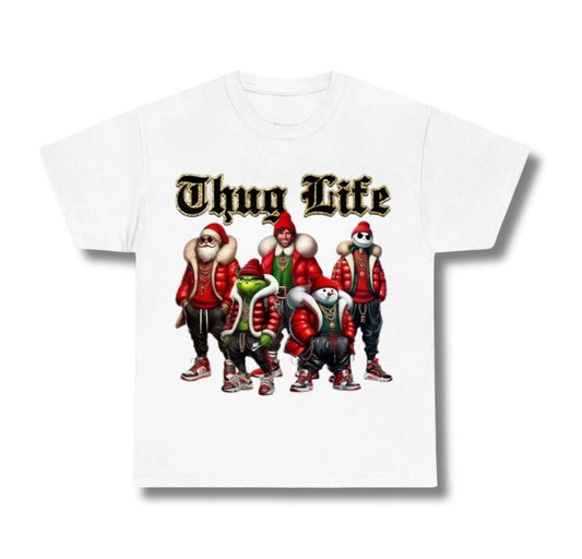 Thug Life, Christmas Friends, Christmas Movies, Street Style Graphic Tee, Sweatshirt, Hoodie Gift For Women Top Womenswear Underwear Humen Lady