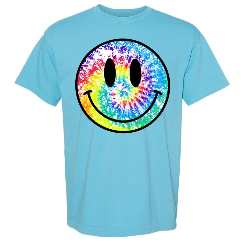 Tie-Dye Happy Face Comfort Colors T-Shirt 'NLB'