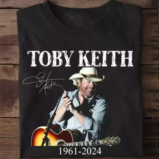Toby 1961 2024 Signature Memory T-Shirt, Keith Fan Gift Classic Cotton