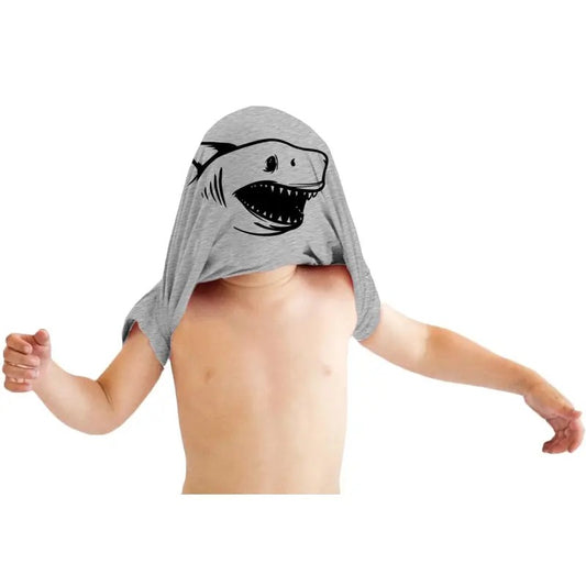 Toddler Ask Me About Jaws T Shirt Funny Shark Movie Flip Up Tee for Kids Funny Toddler Shirts Shark Apparel for Toddler Funny Flip Light Grey