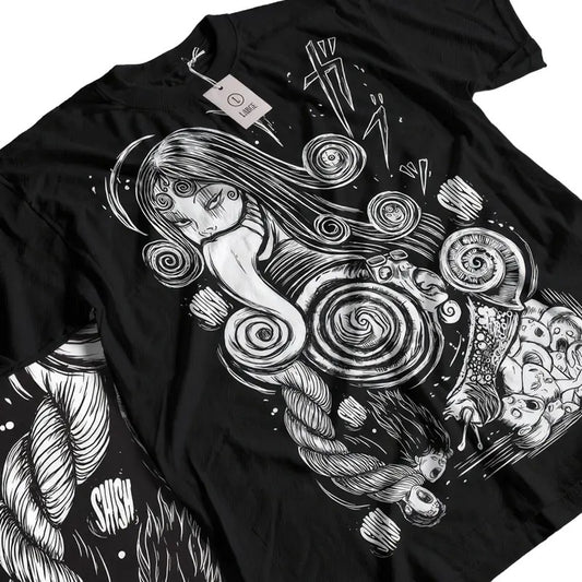 Tomie Junji Ito Uzumaki Horror Anime Manga T-Shirt Collection in Japanese Style - Guro Gore Cult