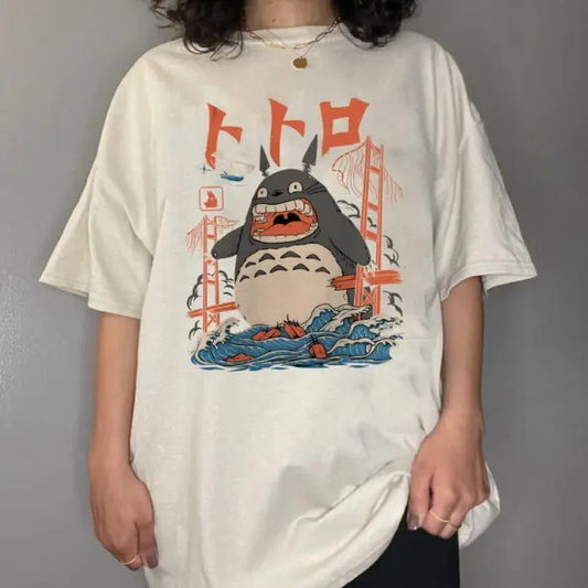 Totoro Vintage T-Shirt, Totoro Shirt, Totoro Merch, My Neighbor Totoro Shirt, Anime Manga Shirt, Anime Graphic Tee, Y2k, Unisex T-Shirt, Gift For Men Women Comfort Top Womenswear