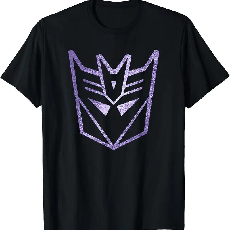 Transformers Decepticons Classic Metal Purple Logo TShirt