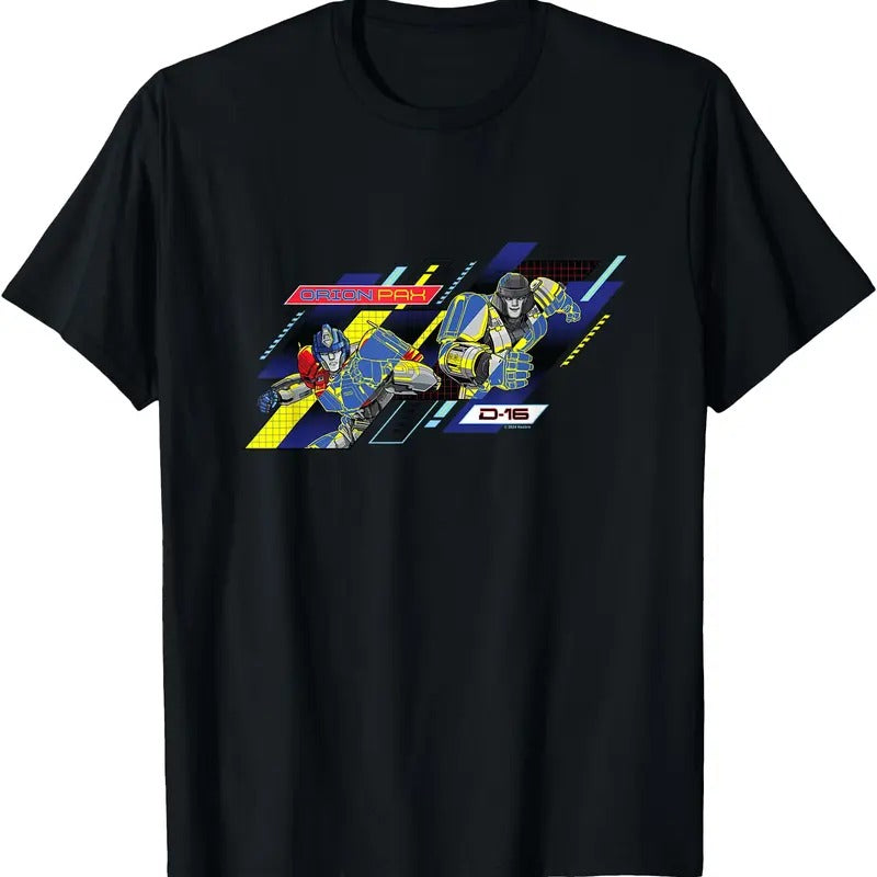 Transformers One Orion Pax & D16 Action Panels Retro TShirt