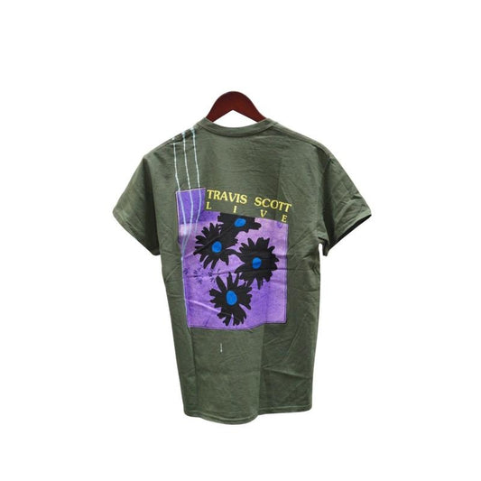 Travis Scott Astroworld Live In Europe Green Tee (93665-351) Men's Size S-XXL