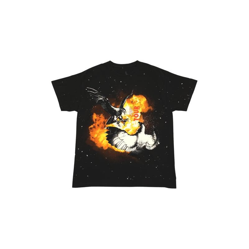 Travis Scott Birds Eye View Flame Tour Tee (93665-220) Men's Size S-2XL