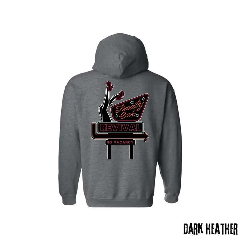 Treaty Oak Revival Hoodie - Retro Neon Sign- Inspired With Bold Menswear , For Men And Women Classic