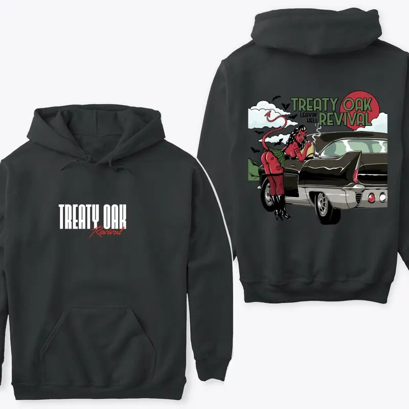 Treaty Oak Revival Hoodie with Retro Design for Bold Fashion and Music Lovers Unisex Comfortable Streetwear