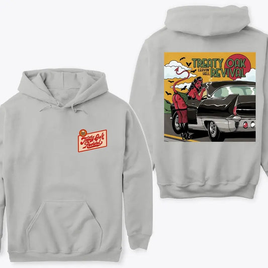 Treaty Oak Revival Leavin Hell Hoodie Sweatshirt Tshirt, Featuring a Stylish Graphic Design for Music Fans