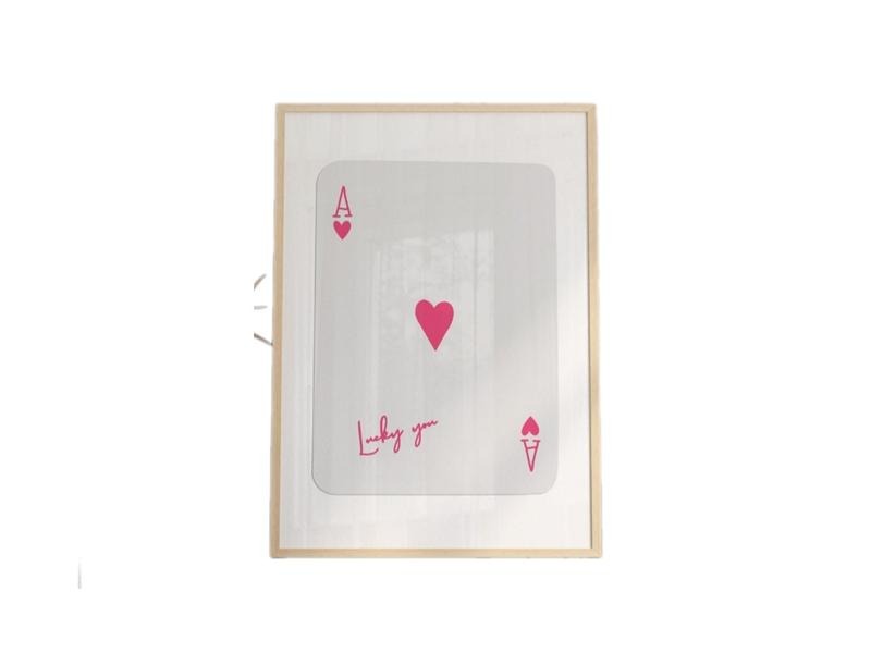 Trendy Ace Of Hearts Print, Lucky You Poster, Trendy Retro Wall Art, Retro Trendy Aesthetic Print, Playing Card Poster, Poster Prints No Frame, Gifts For Her Wall Art Decor, Wall Art Home Decor, Big Wall Decor, Gifts For Birthday Landscape Artwork