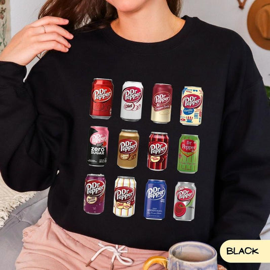 Trendy Pepper Soda Unisex Sweatshirt, Vintage Soda Canned Sweatshirt Comfort Fabric