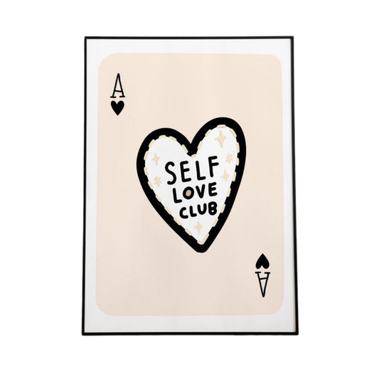 Trendy Retro Wall Art, Vintage Aesthetic Print, Self Love Club Poster, Lucky You, Trendy Wall Art, Black And Beige Decor, Poster Prints No Frame, Wall Hanging Decor, Wall Posters, Gifts For Birthday Christmas