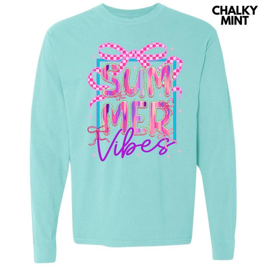 Trendy Summer Vibes Long Sleeve Comfort Colors T-Shirt 'NLB'