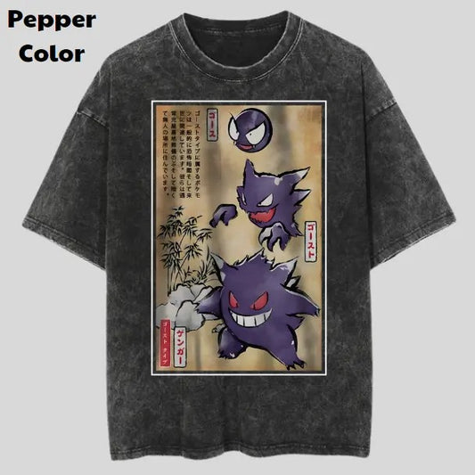 Trio Gengar Vintage Tee, Gengar T-Shirt, Pokemon Graphic Tees, Pokemon Shirt, Unisex Anime Shirt, Menswear Womenswear Streetwear