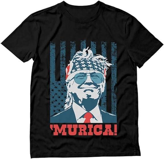 "Trum Shirt American Flag Team 'Murica MAGA Memorial Day Patriotic USA Merica Mens 4th of July T-shirts, America Shirt, Unisex Tees"