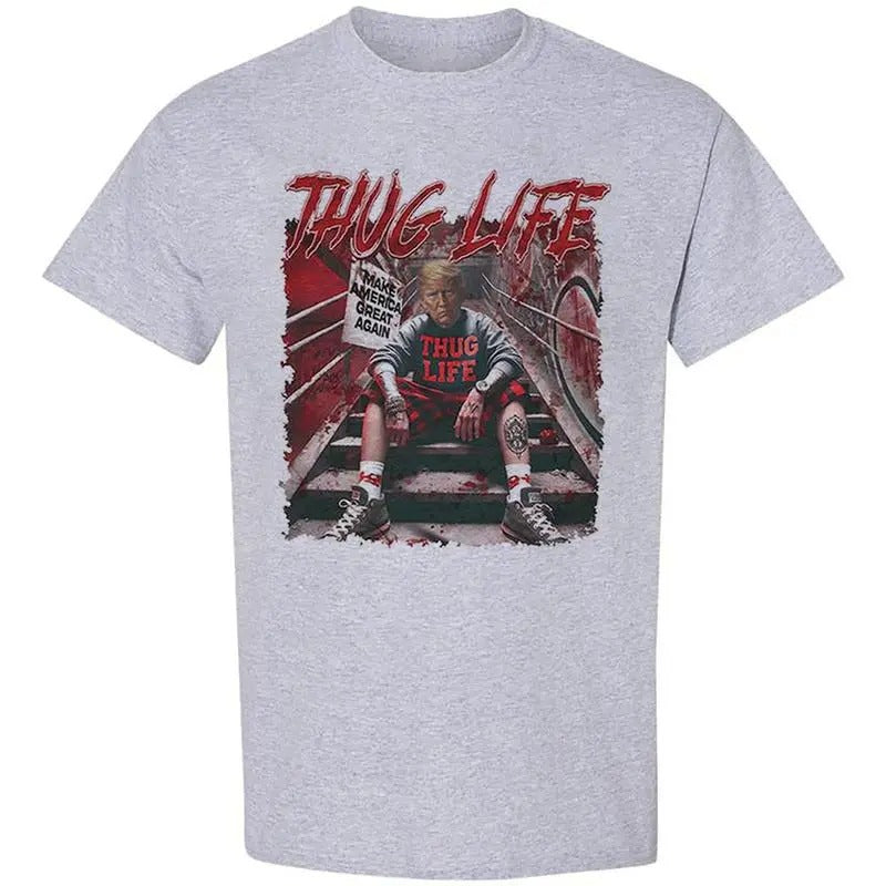 Trum Thug Life Halloween Shirt, Halloween Trum Shirt, Thug Life Halloween Sweatshirt,Make American Great Again, Sarcastic Graphic Tee, Unisex Classic Cotton Tee, For Men, For Women