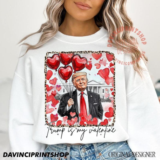 Trummmmp is my valentine Sweatshirt, Hoodie, T-Shirt, Retro Valentines Shirt, Funny Trummmmp Shirt, Funny Valentines Shirt