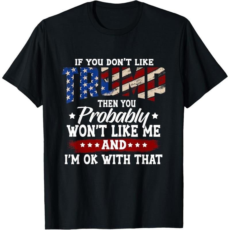 Trump 2024 American Flag 4th of July Trump 2024 T-Shirt made in usa