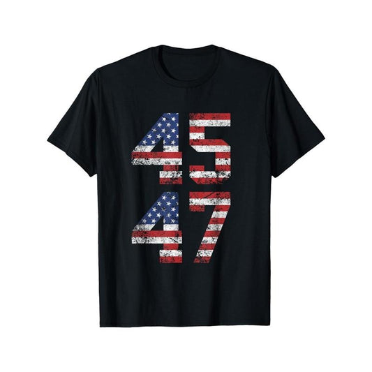 Trump 2024 Vintage-Inspired T-Shirt for Men - Classic Fit, Crew Neck, Cotton Blend, Short Sleeve - Perfect for Everyday & Casual Wear Made in USA