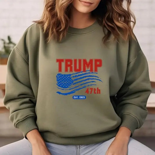Trump 47th President Sweatshirt, Inauguration Day Shirt ,Trump Train sweatshirt, Trump 47 sweatshirt, American Flag, Make America Great Again