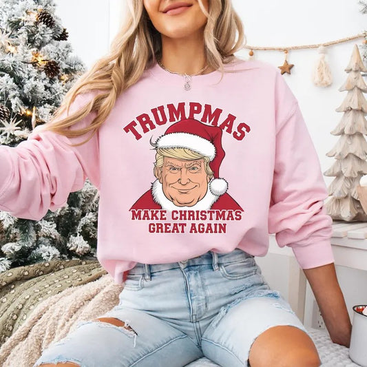 Trump Christmas Sweatshirt, Christmas Republican Shirt, Santa Trump Christmas Shirt, Donald Trump Shirt, Funny Trump Sweater, Xmas Trump Tee