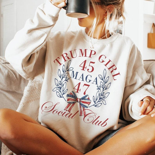 Trump Girl Shirt, American 4th Of July Shirt, 4th Of July Shirt, America Shirt, Fourth Of July Shirt, maga 45 47 Shirt, Coquette Shirt
