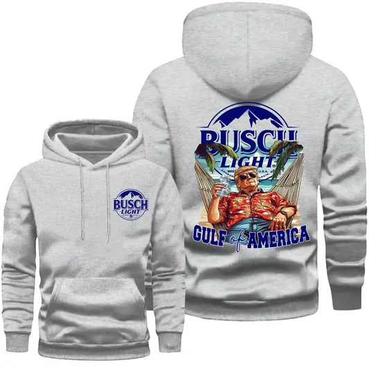 Trump Gulf Of America Busch Light Hoodie Gulf Of America Sweatshirt And T-shirt, For Men And Women Menswear Classic Cotton