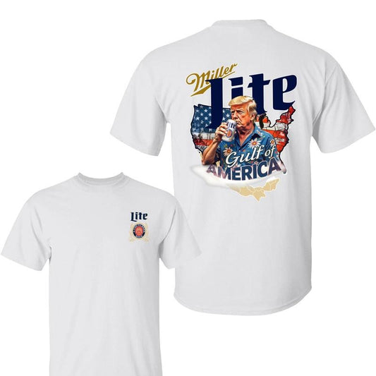 Trump Gulf of America Miller Lite Shirt for Men, for Women, Maga Trump Fan Tee, Funny Trum Gift T-Shirt, Full Size, Full Colors
