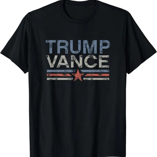 Trump JD Vance 2024 Retro Stripe Trump Vance 2024 T-Shirt