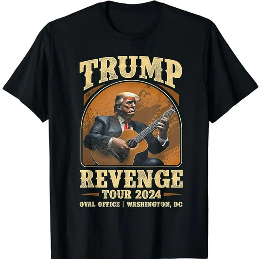 Trump Revenge Tour 2024 T-Shirt Graphic Tee Tops Underwear Crewneck Menswear T Shirt
