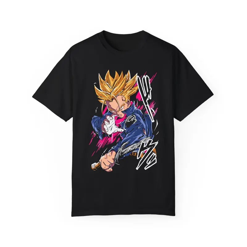 Trunks Graphic T-Shirt, Dragon Ball Z Shirt, Super Saiyan Trunks T-Shirt, Dragon Ball Merch, Anime Shirt, Unisex T-Shirt, Gift for Anime Fans, Cotton Menswear