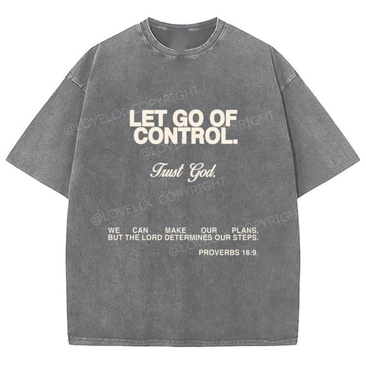 Trust God Unixes Washed T-Shirt, Christian t shirts, Christian Jesus  t shirts, Vintage 90s Graphic Tee Gift Cotton Top Womenswear, Mineral color
