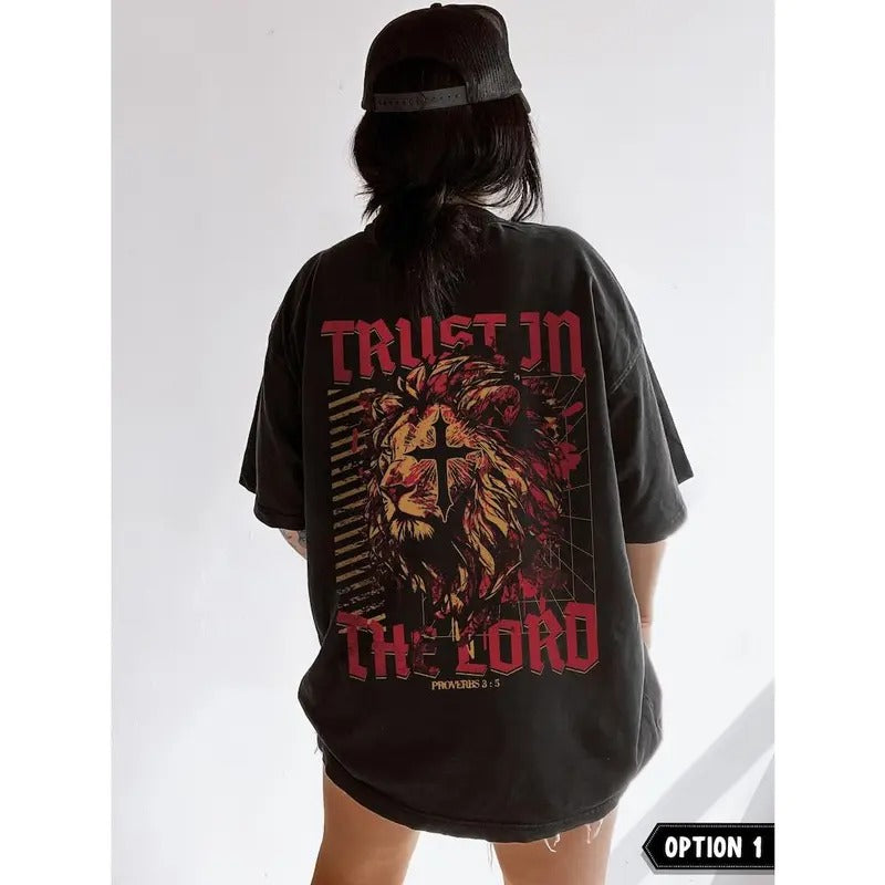 Trust in the Lord Shirt Christian Streetwear Christian Crewneck Faith Based Christian Merch Christian Clothes Made to Worship Jesus Clothes