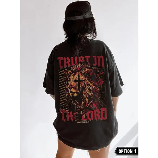 Trust in the Lord Shirt Christian Streetwear Christian Crewneck Faith Based Christian Merch Christian Clothes Made to Worship Jesus Clothes