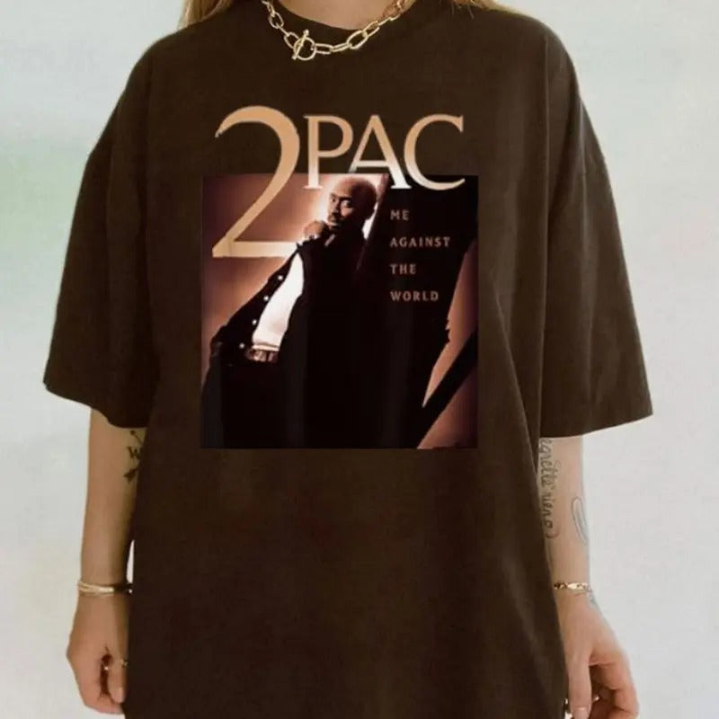 Tupac Me Against The World T-shirt Sweatshirt Hoodie, Tupac Shirt, 2Pac Tee, Tupac Shakur Shirt, Rapper Graphic Tee