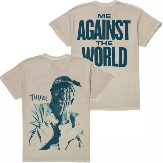Tupac Shakur 2Pac Men's T-Shirt Merch Me Against The World Tee, Gift for Him, Gift For Her, Vintage Y2K, Menswear Top Underwear